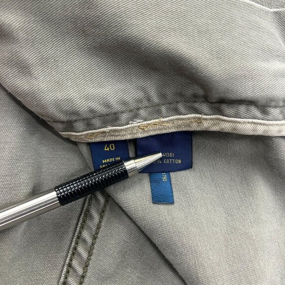 Polo Ralph Lauren Cargo Shorts Mens 40 Classic Chino Tan Distressed Preppy - Picture 5 of 13